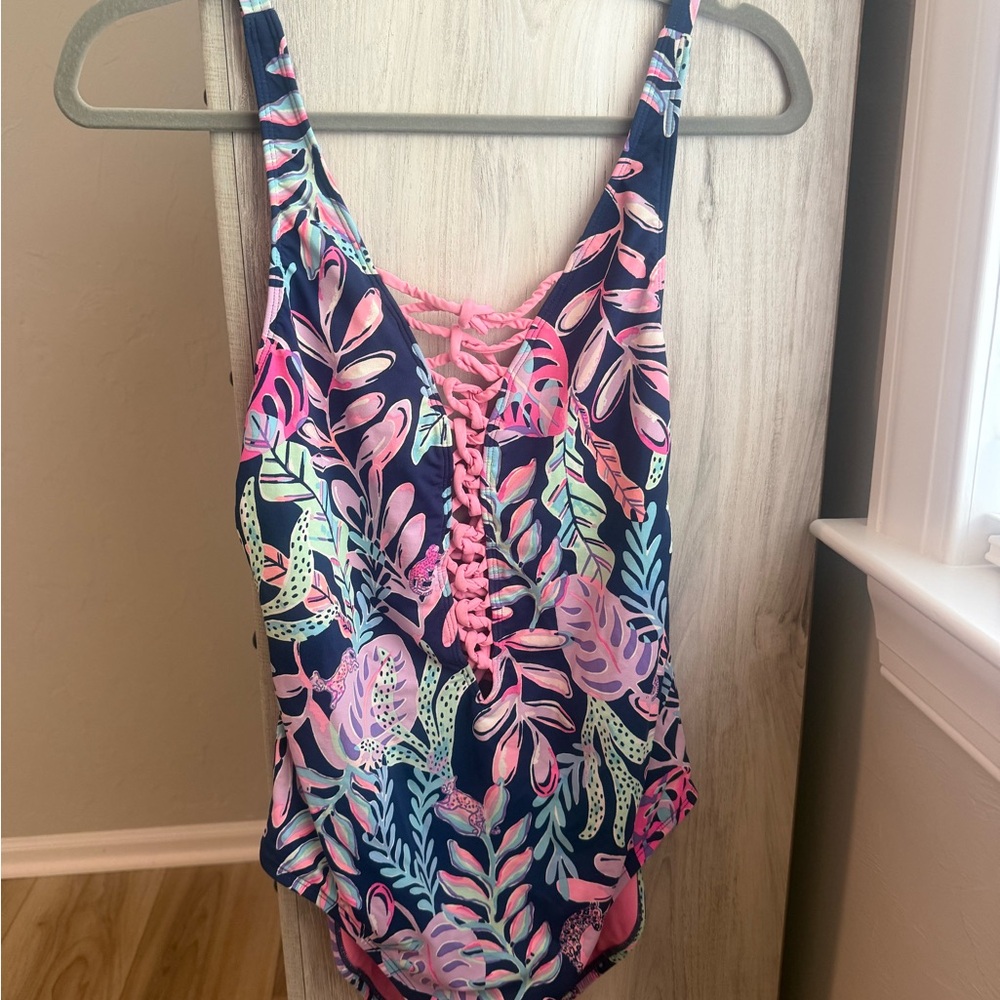 Lilly Pulitzer One Piece - Pink and Blue